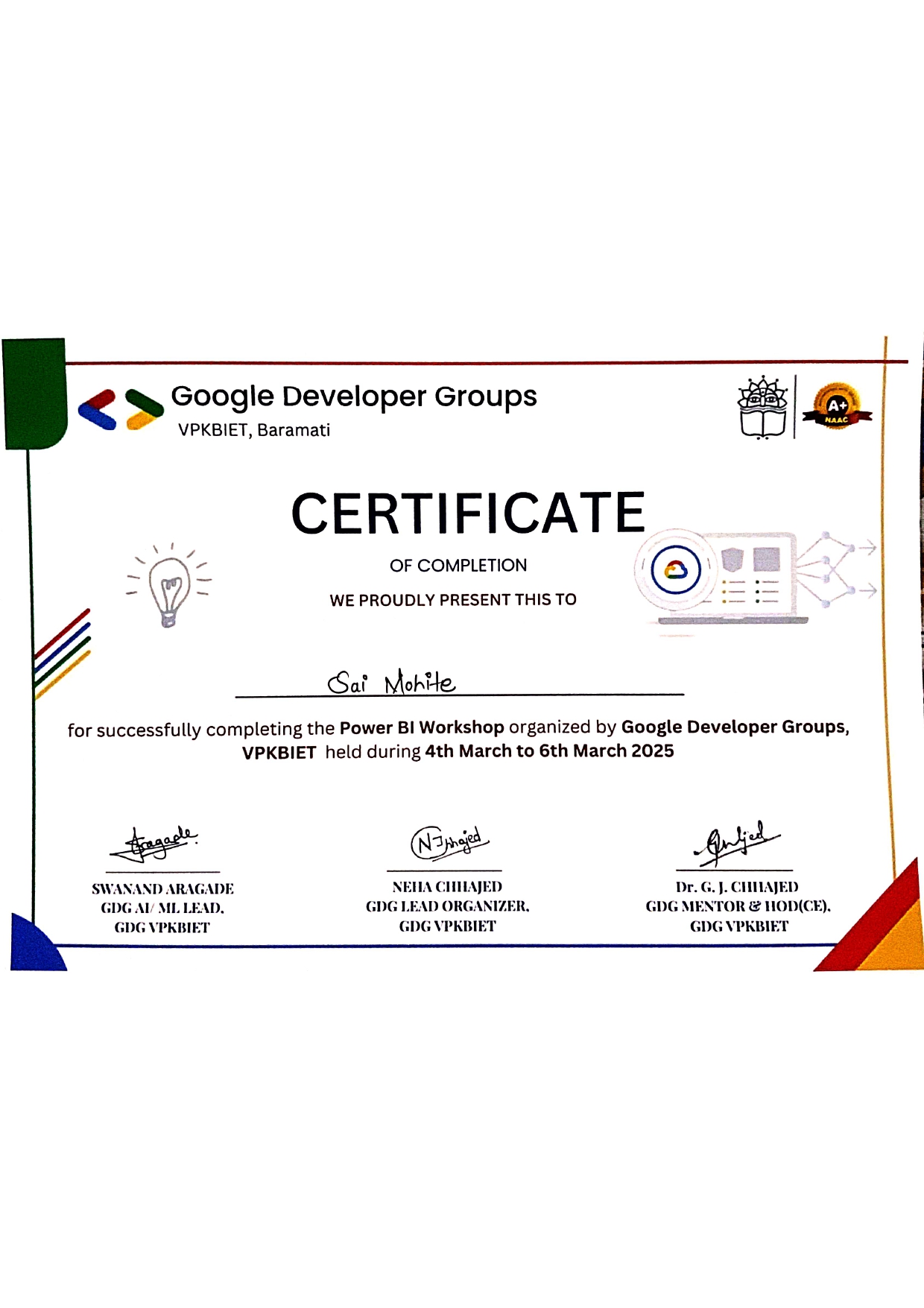 Sai Mohite - Full Stack Developer | AI & ML Enthusiast